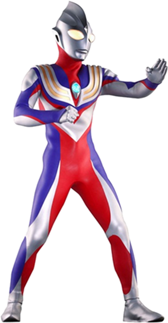 Ultraman Tiga Png (615x1161), Png Download