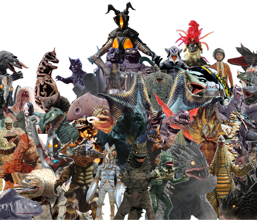 Ultraman Hayata Monsters (896x768), Png Download
