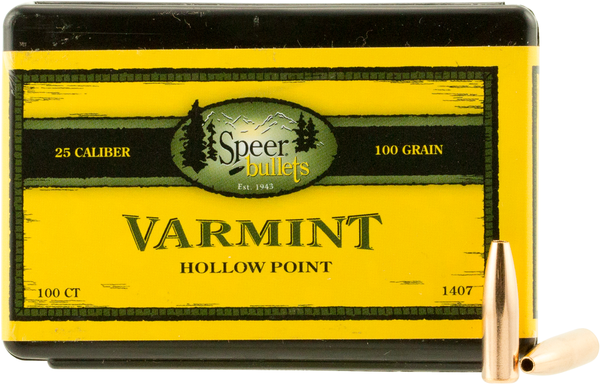 Speer Bullets 1407 Varmint Rifle 25 Caliber (2164x1399), Png Download