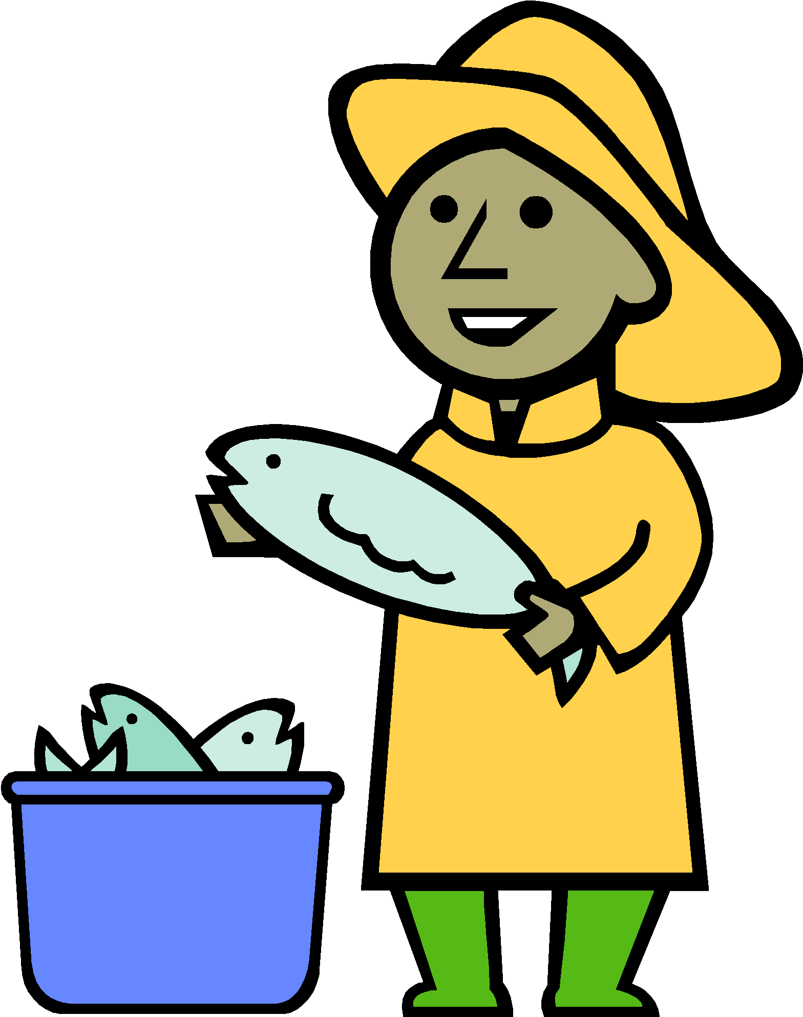 Man Fishing Png (1578x1988), Png Download