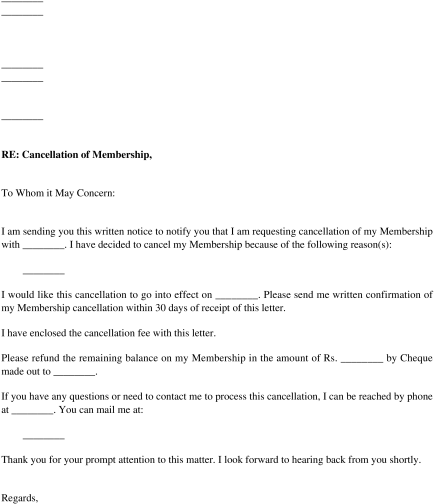 Cancellation Letter (532x606), Png Download