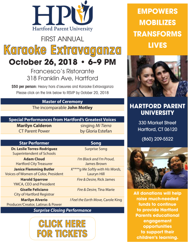 Hartford Parent University Karaoke Extravaganza Fundraiser (650x841), Png Download