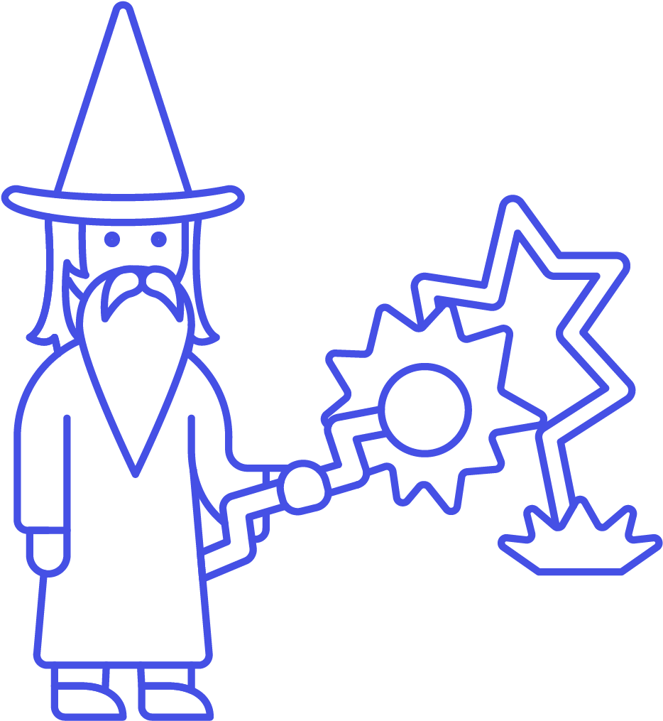25 Wizard Male Staff (1025x1148), Png Download
