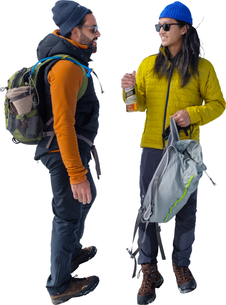 P And J On Top Of Things On Top Of Snøhetta (761x1024), Png Download