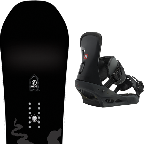 Ride Machete Wide 2019 Burton Freestyle Black Matte (600x600), Png Download
