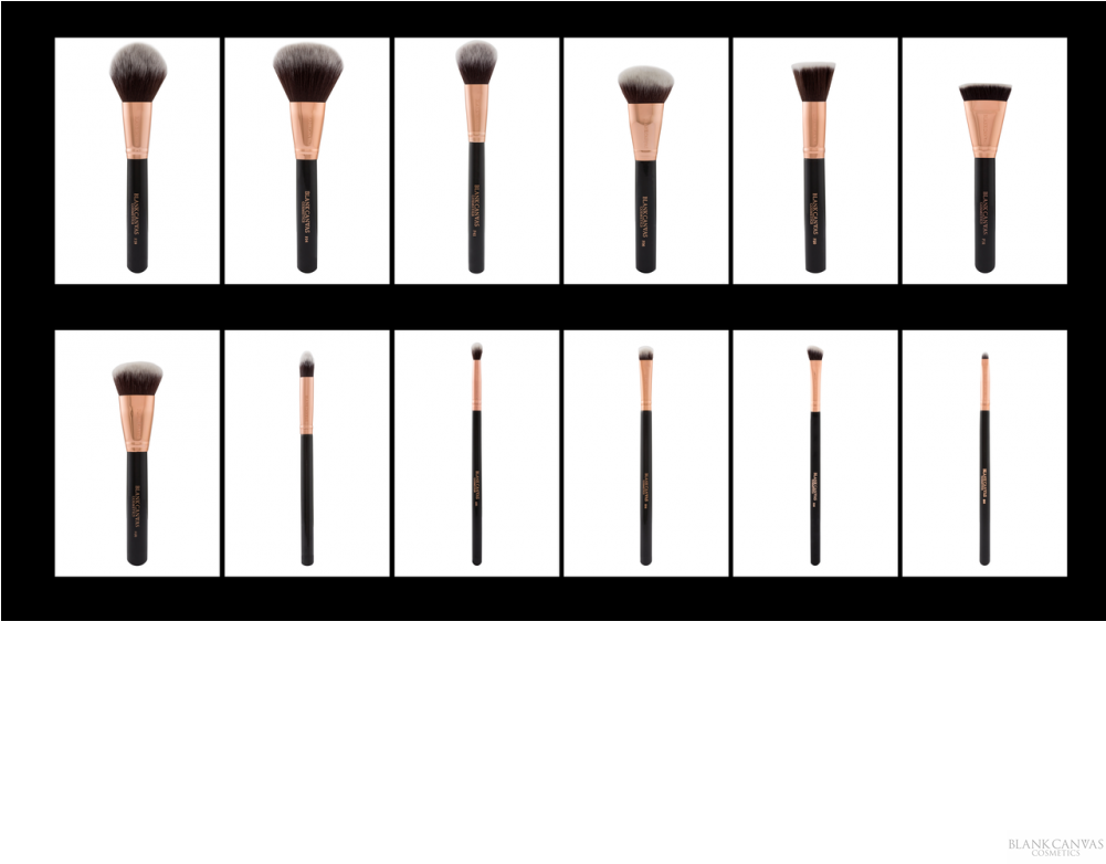 F39 Dome Powder Brush Rose Gold/black (1000x1000), Png Download