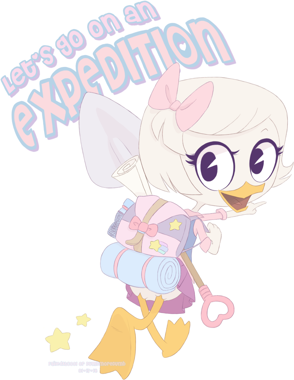 Failsatcool Ducktales 2017 Fanart Webby Vanderquack (1280x1396), Png Download