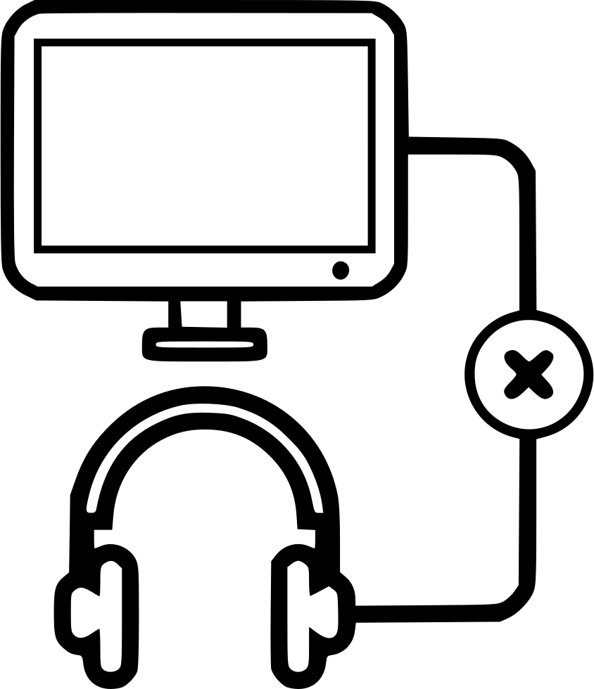Screen Computer Desktop Monitor Unrecognized Headphones (844x980), Png Download