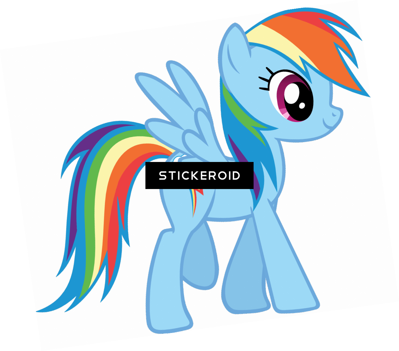 Rainbow Dash Side View (1328x1168), Png Download