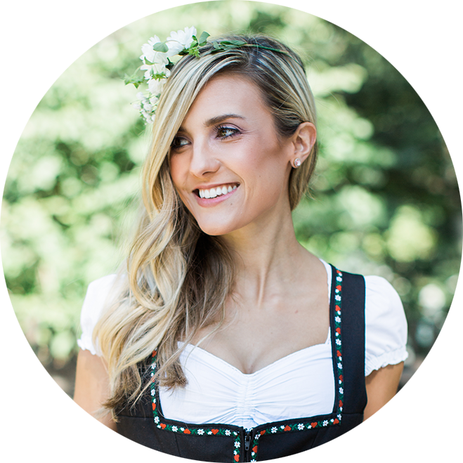 Dirndl Kitchen Author Sophie In Black Dirndl Dress (659x659), Png Download