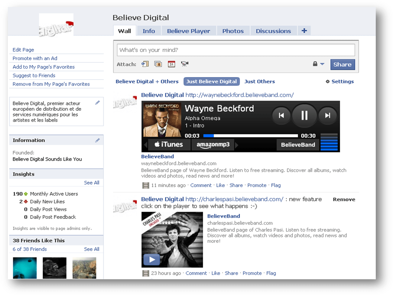 New Believe Facebook Player Now Available (1315x990), Png Download