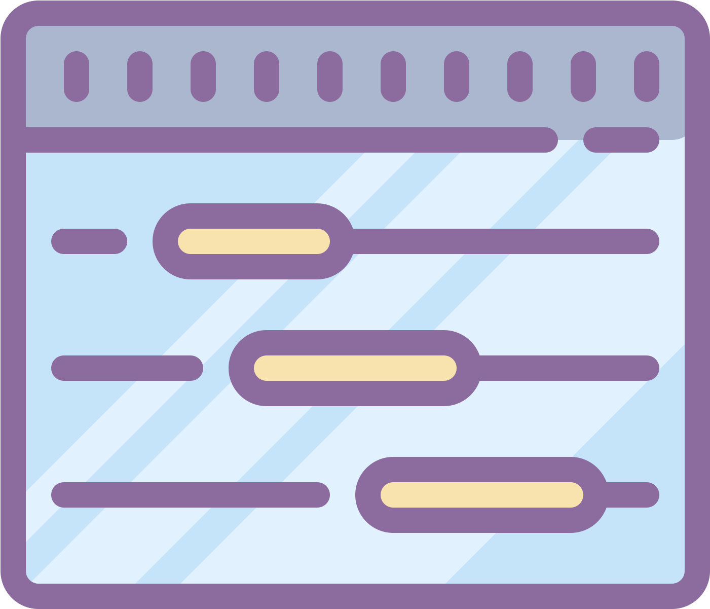 The Timeline Icon Is Comprised Of Four Lines And Three (1600x1600), Png Download