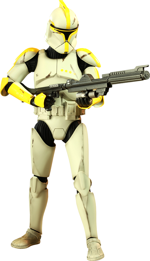 Clone Commander Sixth Scale Figure (480x835), Png Download