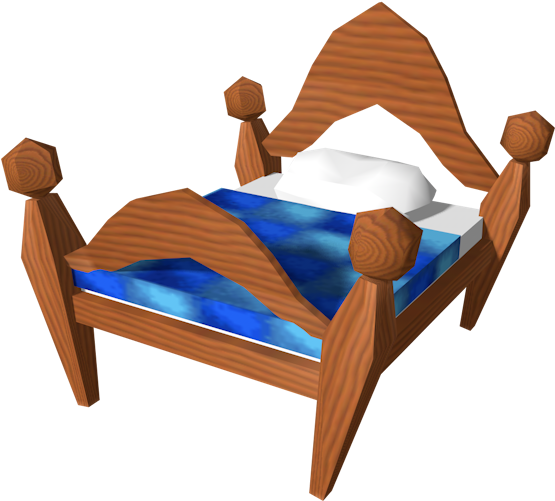 Nintendo Banjo Kazooie Banjos Bed The Models Resource (750x650), Png Download