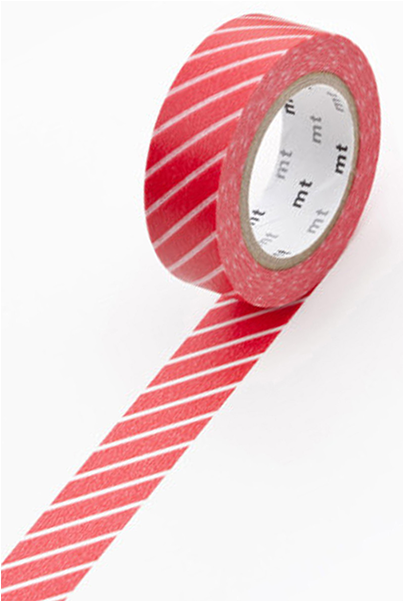 Mt Masking Tape Red Stripe (600x600), Png Download
