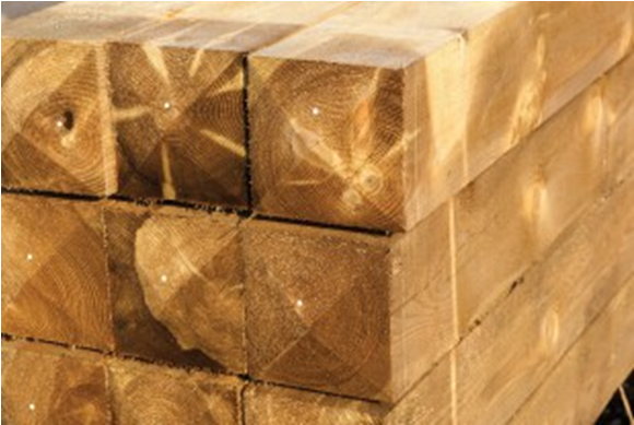 Sawn Post (593x581), Png Download