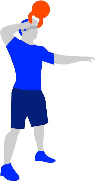 Kettlebell Clipart Kettlebell Swing (428x950), Png Download