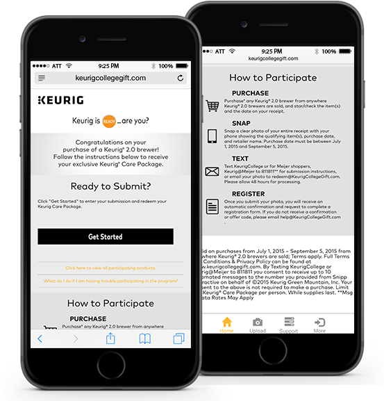 Keurig Campaign Screens (552x595), Png Download