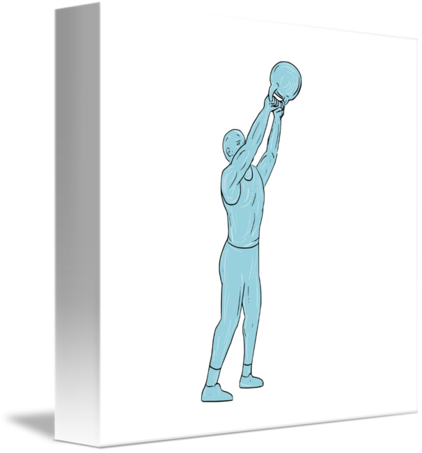 Kettlebell Swing By Aloysius (606x650), Png Download