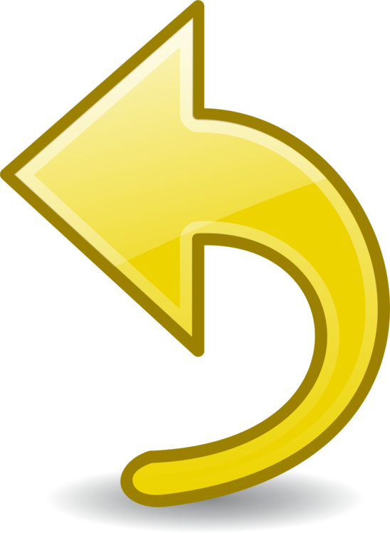 Arrow Sign Symbol Computer Icons Yellow (548x749), Png Download