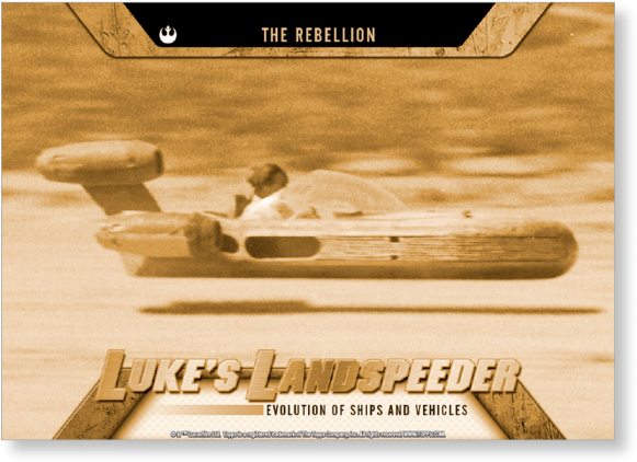 2016 Star Wars Evolution Luke'slandspeeder Evolution (700x700), Png Download