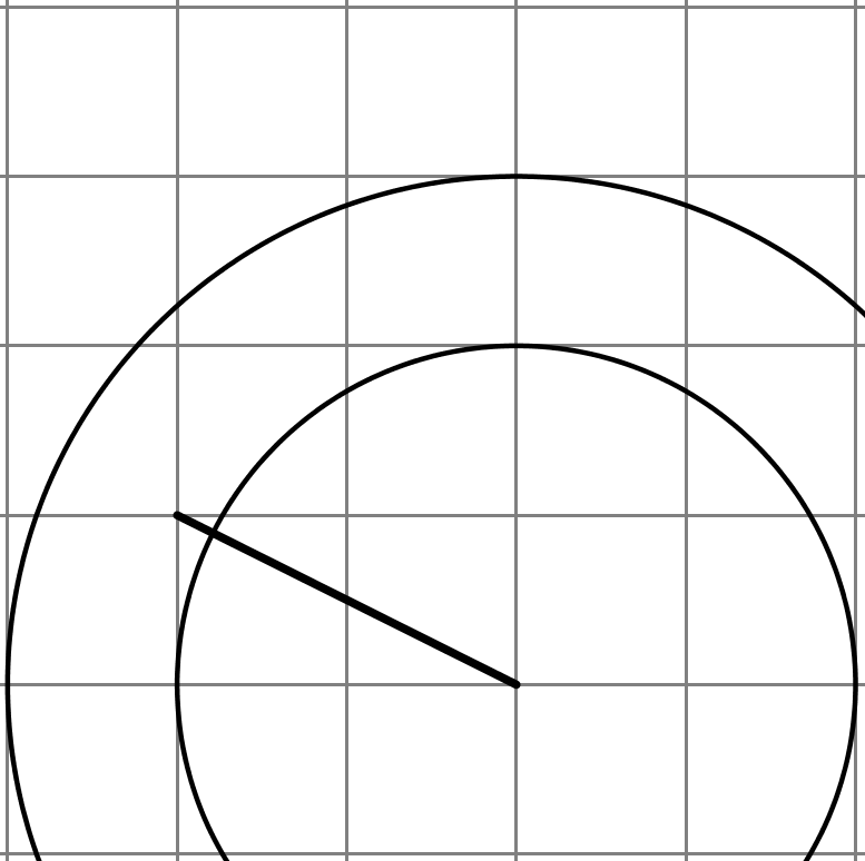 Two Circles That Have The Same Center Are Drawn On (777x774), Png Download