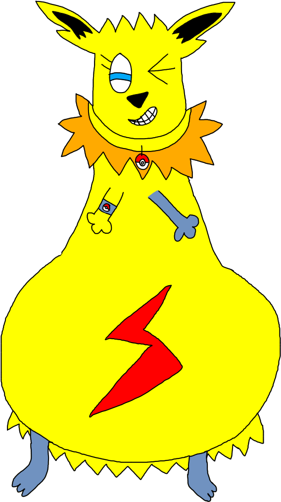 Joltzey The Heavy Bottom Jolteon (768x1024), Png Download