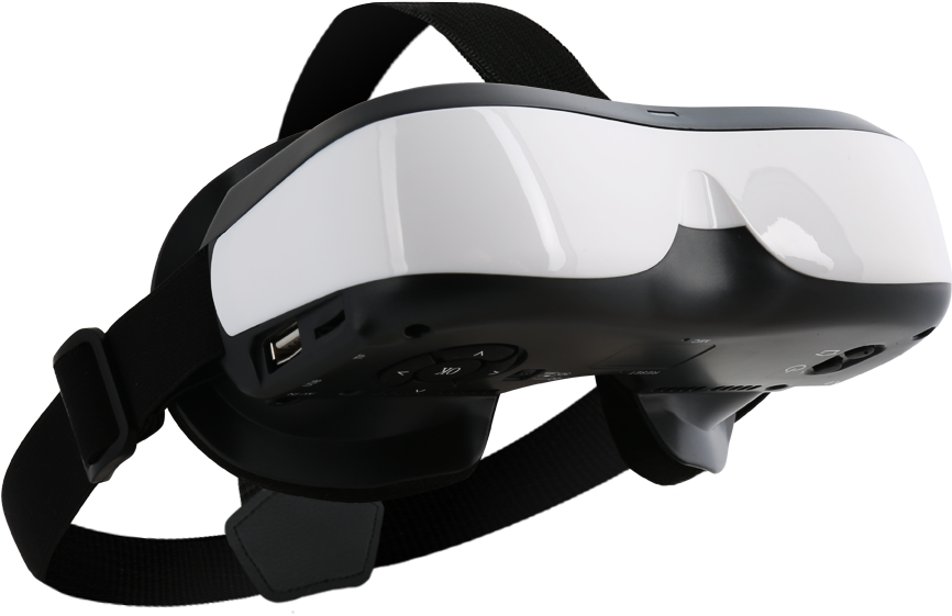 Bigeyes A1wireless 3d Hd Head-mounted Personal Theater (900x619), Png Download