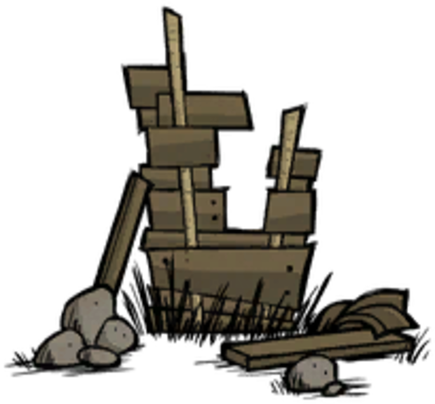 Pig House Unbuilt (620x576), Png Download
