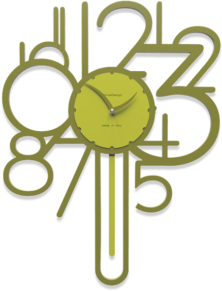 Callea Design Joseph Orologio A Pendolo Da Parete Moderno (580x580), Png Download