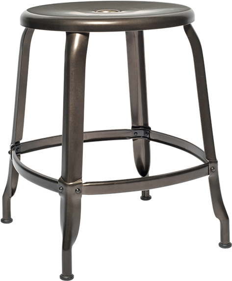 Nicolle Stool Steel 45cm (600x600), Png Download