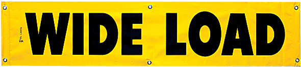 Wide Load Vinyl Banner 18 Inch X 84 Inch (600x600), Png Download
