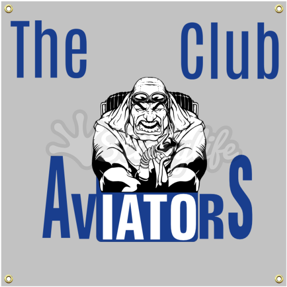 The Aviators Club Vinyl Banner (940x587), Png Download