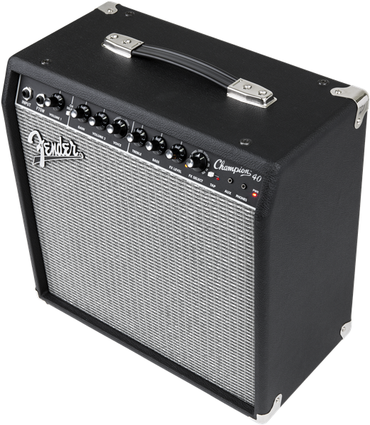 Fender Champion 40 Guitar Amplifier Combo Angle (600x600), Png Download