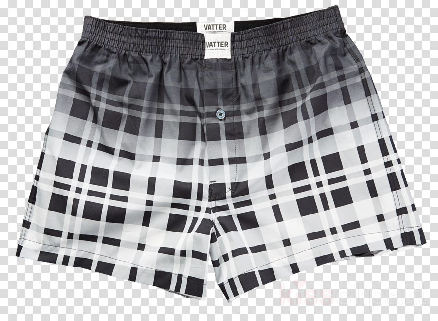 Vatter Boxer Short Loose Larry Black/white Faded Clipart (900x660), Png Download