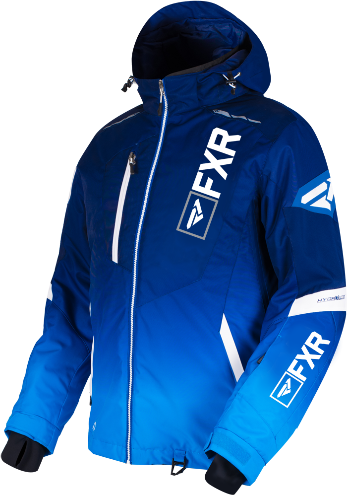 M Renegade X4 Jacket Navy Blue Fade / White Le (714x1000), Png Download