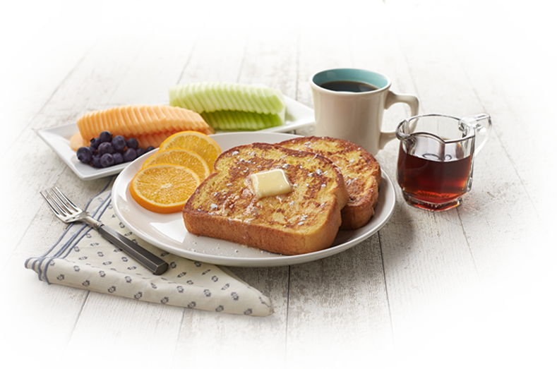 French Toast Breakfast (789x523), Png Download