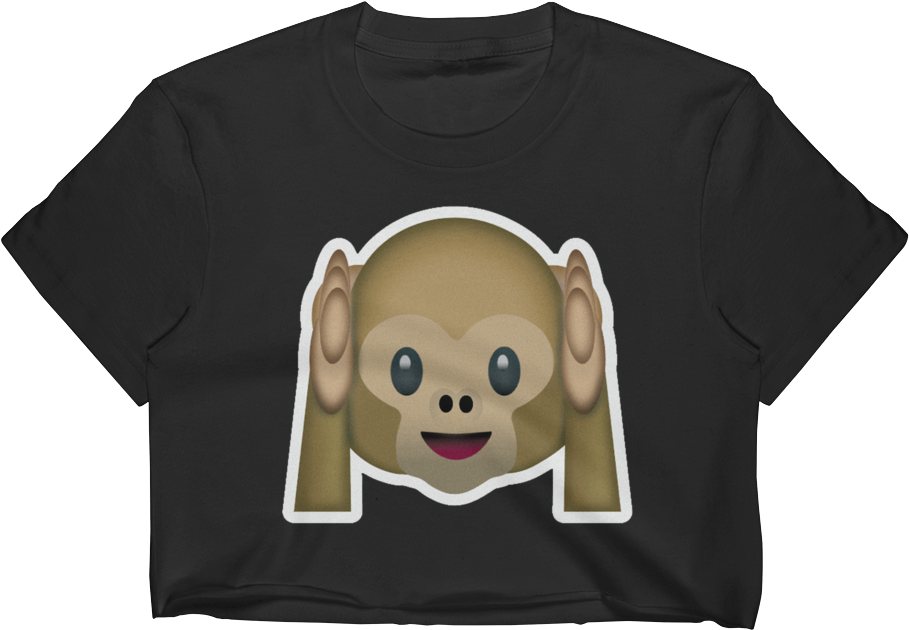 Emoji Crop Top T Shirt (1000x1000), Png Download