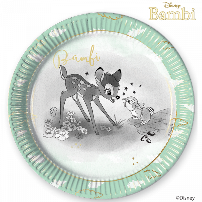 Disney Bambi Paper Plates (700x700), Png Download