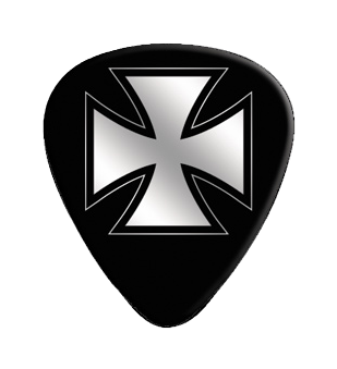 Iron Cross Guitar Pick (600x600), Png Download