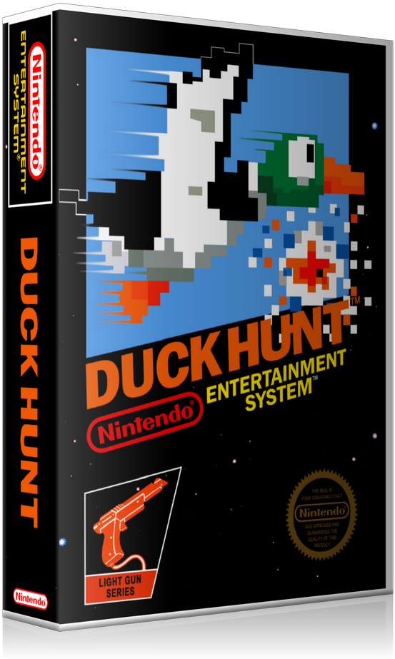 Nes Duck Hunt Retail Game Cover To Fit A Ugc Style (800x960), Png Download