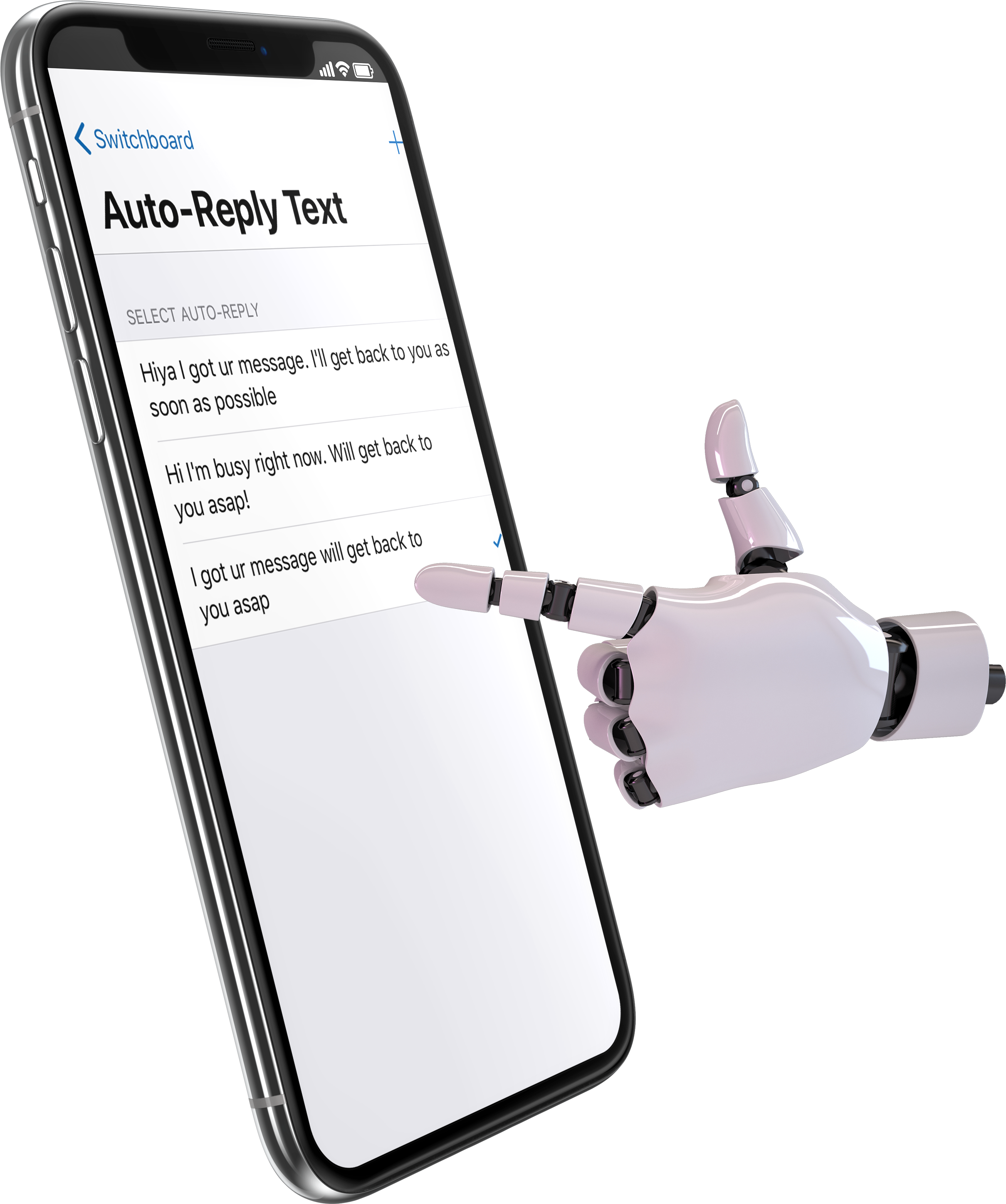 Auto-reply Text Another Number (2724x3144), Png Download