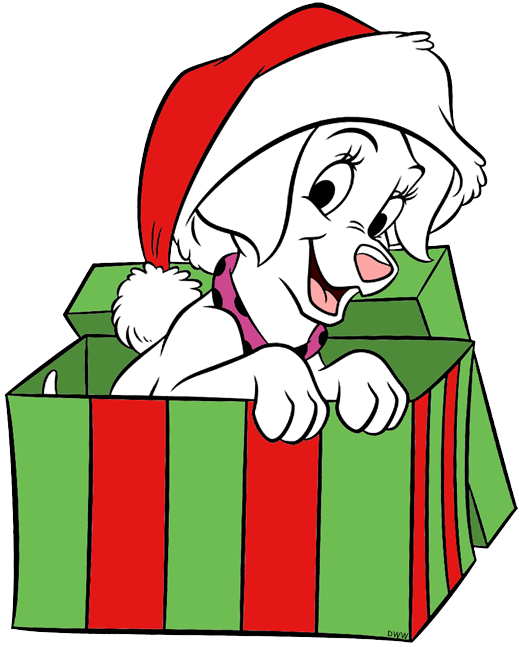 Dalmatian Puppy Riding Christmas Train Dalmatian Puppy (519x647), Png Download