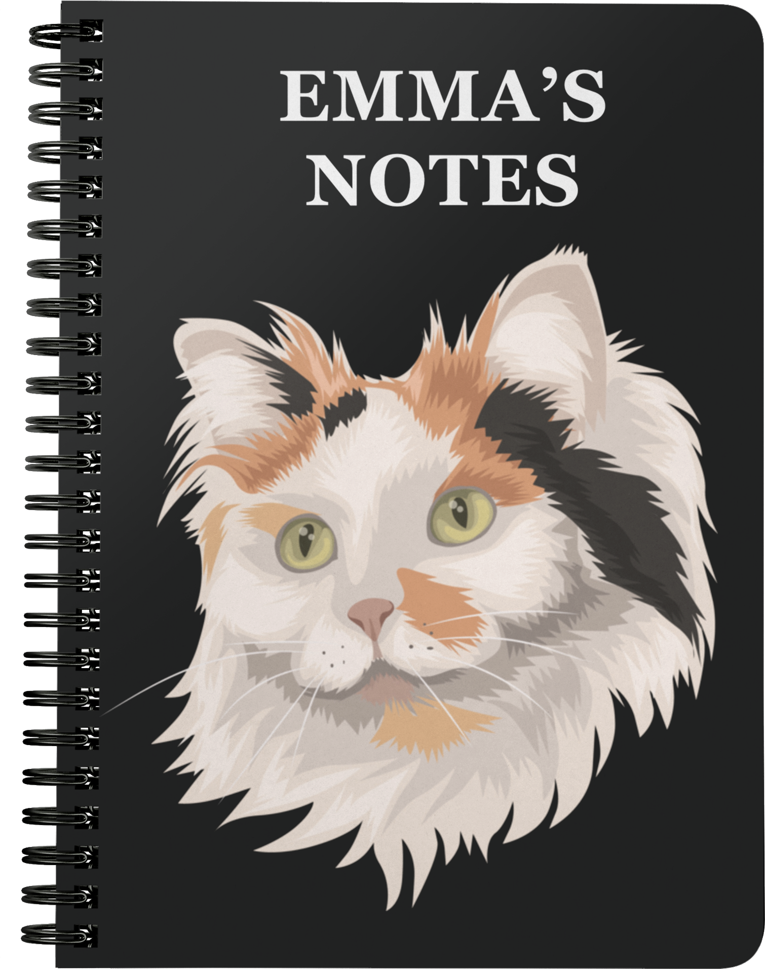 Custom Pet Print Spiral Notebook (2000x2000), Png Download
