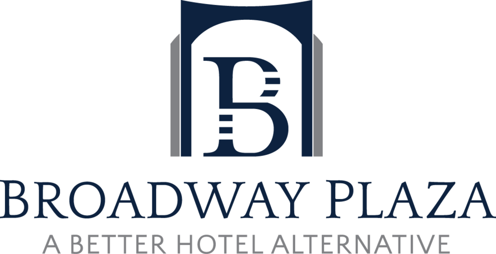 Broadway Plaza Logo Vert Cmyk (1000x513), Png Download