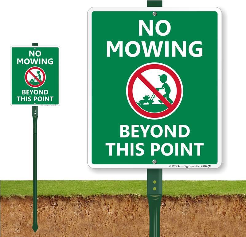 Lawnboss Sign & Stake Kit (800x800), Png Download