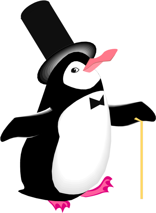 Clipart Penquin Penguin Flipper (558x750), Png Download