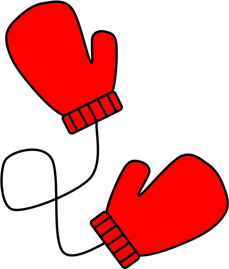Mittens, Connected, Red, Png (816x1056), Png Download