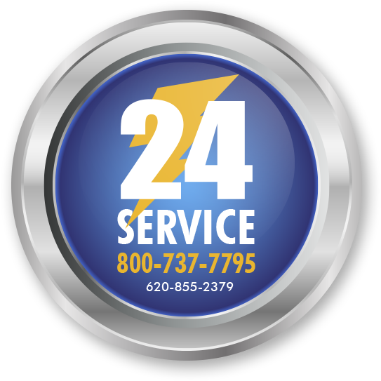 24hr Service Button Small (592x560), Png Download