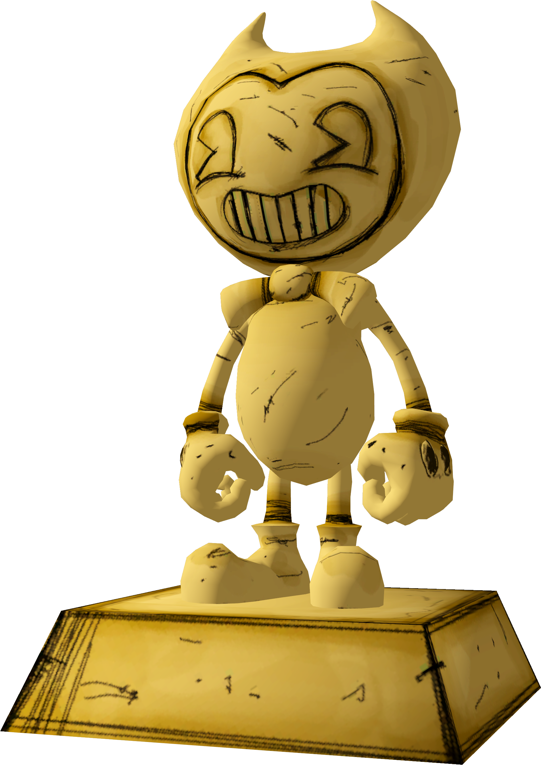 The Statue Of Bendy Is An Object-like Mechanic First (1882x2661), Png Download